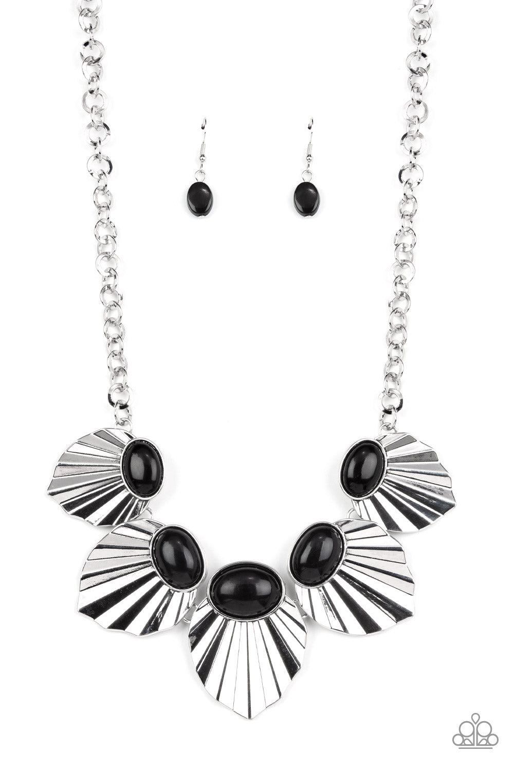 Fearlessly Ferocious - Black Necklace - Paparazzi Accessories - Alies Bling Bar