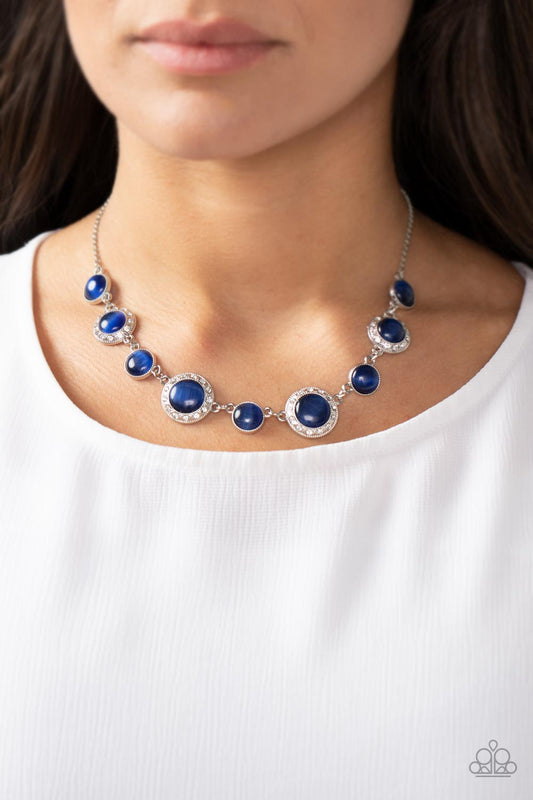 Paparazzi  - Too Good to BEAM True - Blue Necklace - Alies Bling Bar