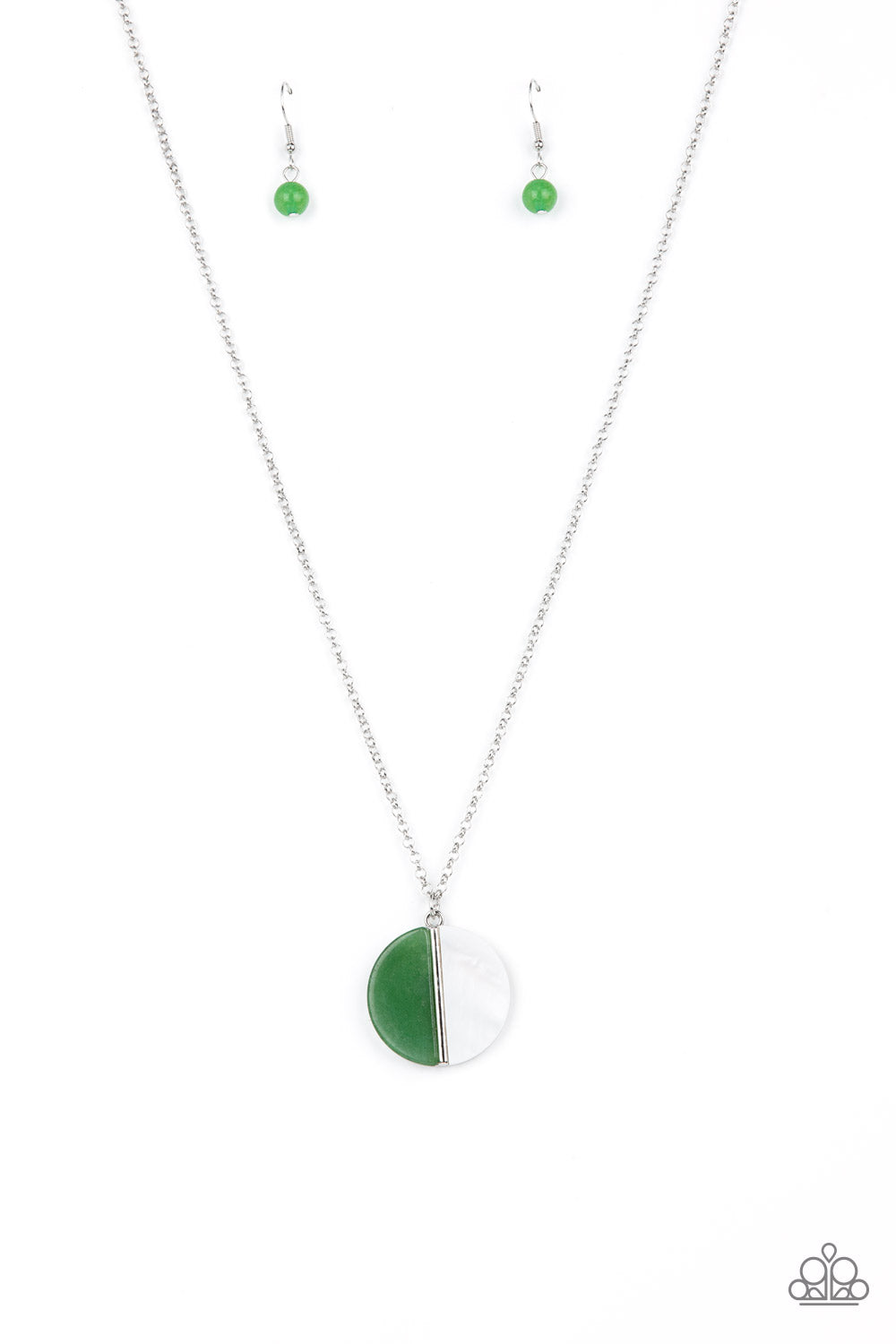 Paparazzi - Elegantly Eclipsed - Green Necklace - Alies Bling Bar