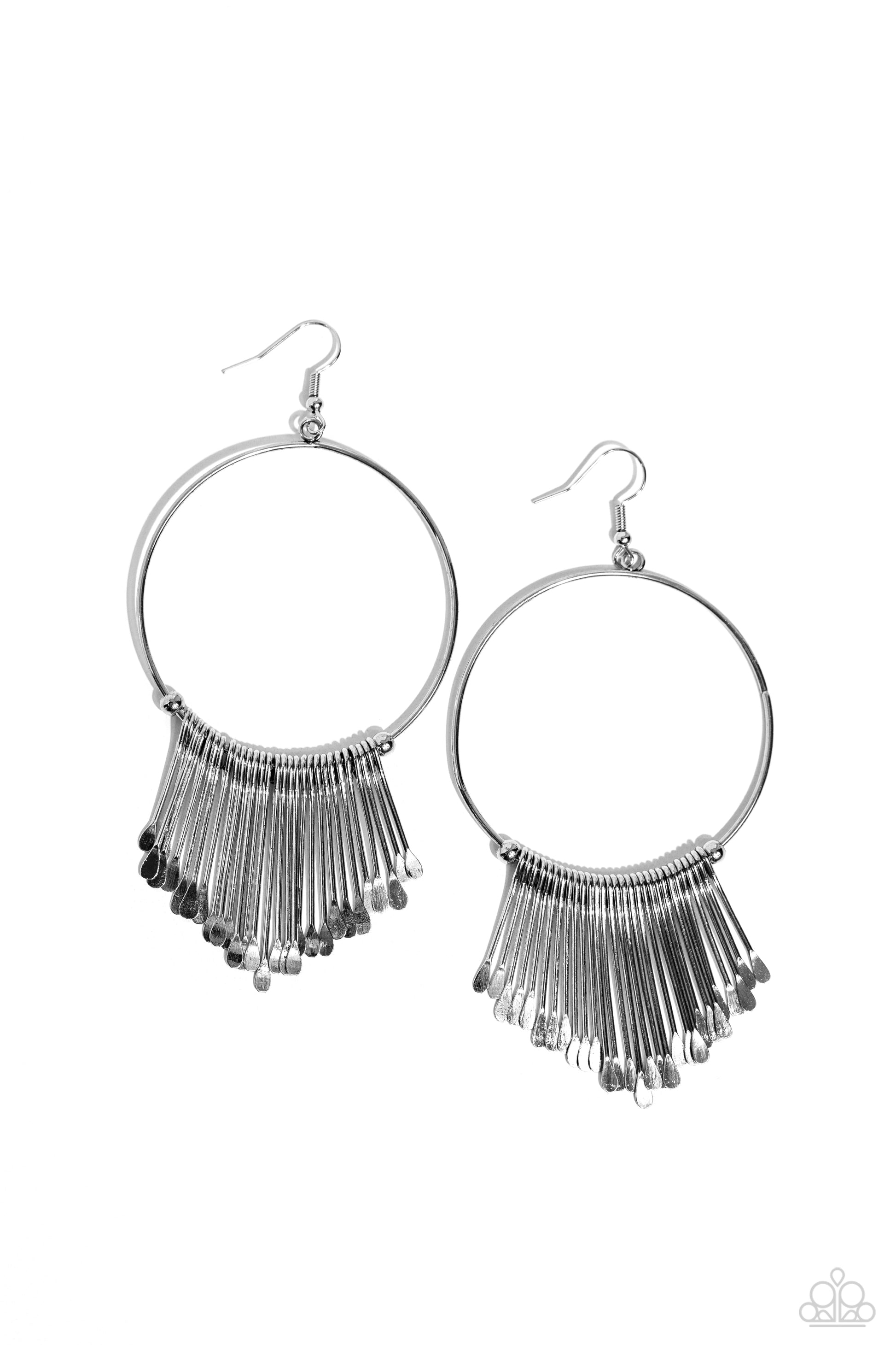 The Little Dipper - Silver Earrings - Paparazzi Accessories - Alies Bling Bar