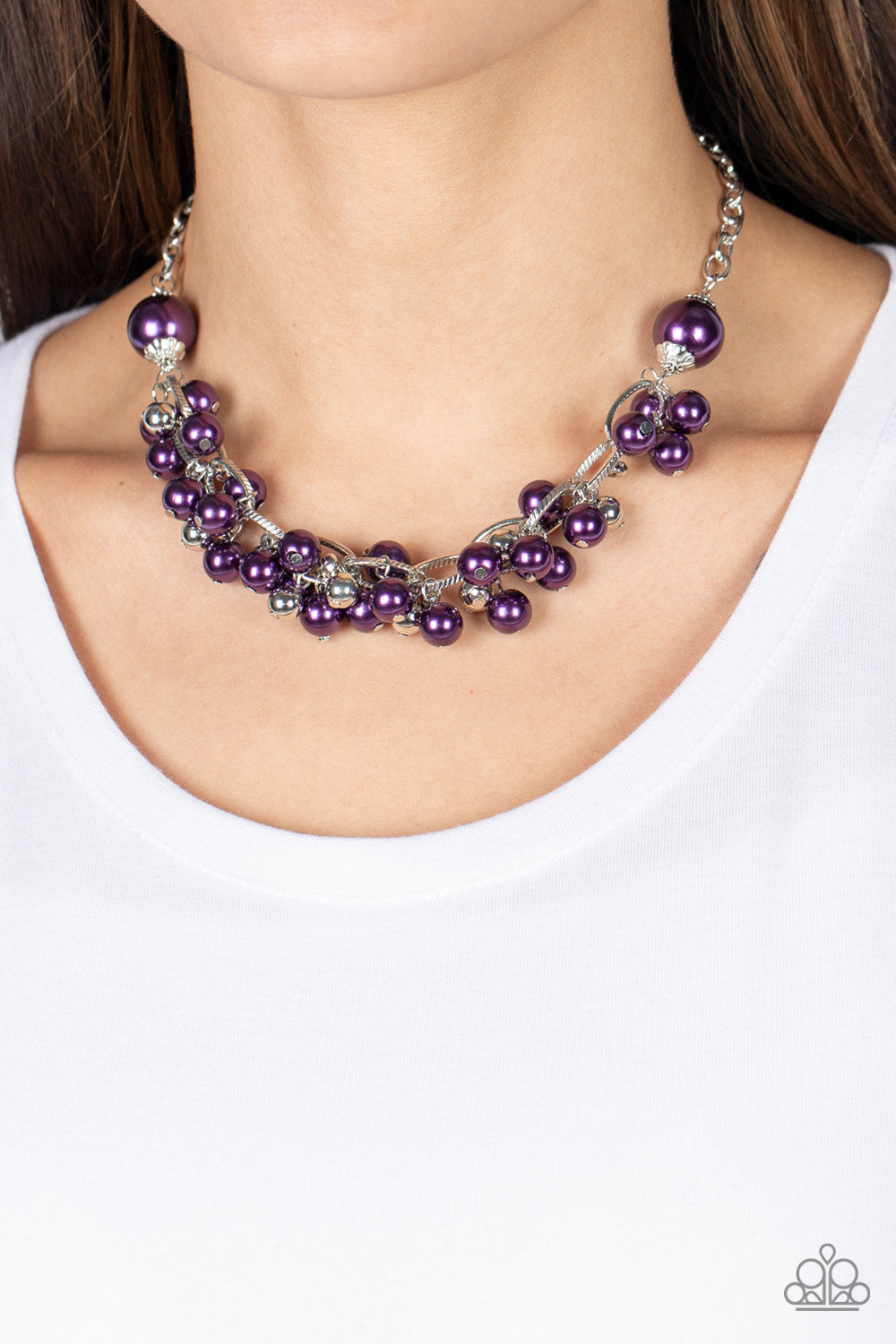 Party Crasher - Purple Necklace - Paparazzi Accessories - Alies Bling Bar