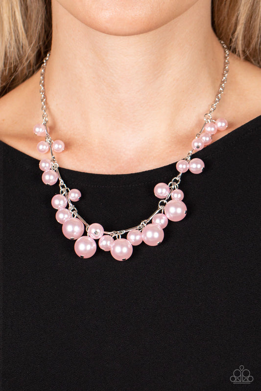 Paparazzi - Tearoom Gossip - Pink Necklace - Alies Bling Bar