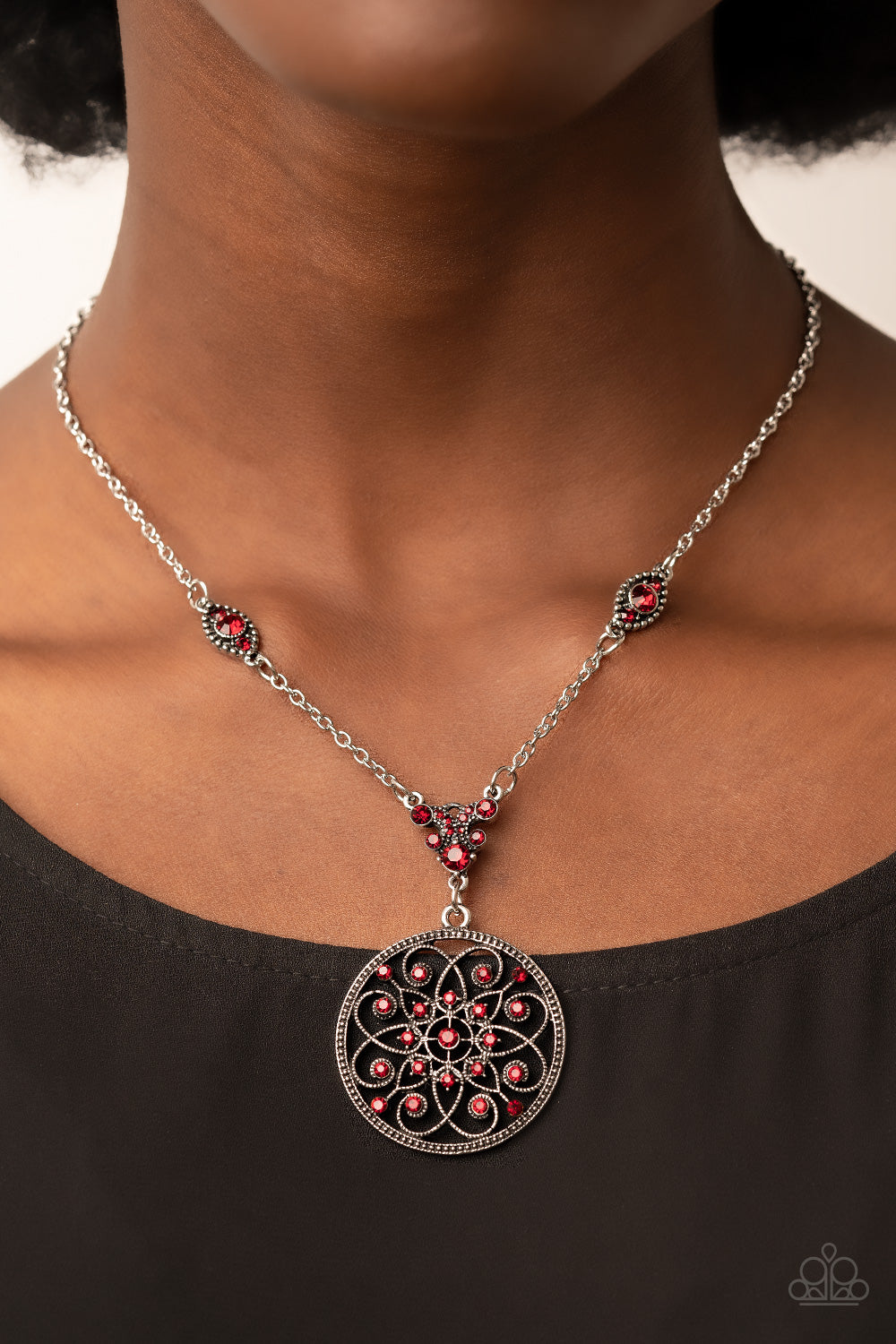 Paparazzi - TIMELESS Traveler - Red Necklace