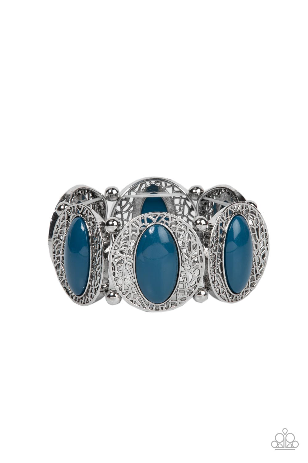 Eastern Escapade - Blue Bracelet  - Paparazzi Accessories - Alies Bling Bar