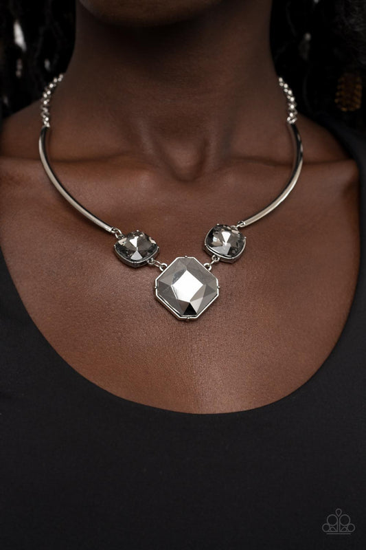 Divine IRIDESCENCE - Silver Necklace  - Paparazzi Accessories - Alies Bling Bar