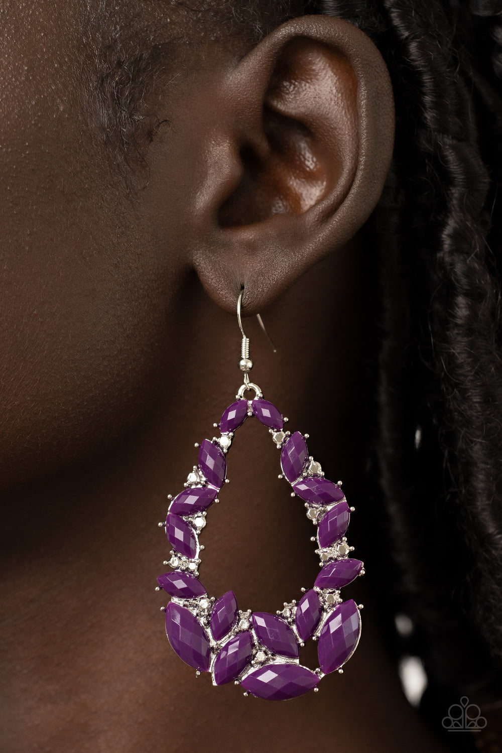 Paparazzi - Tenacious Treasure - Purple Earrings - Alies Bling Bar