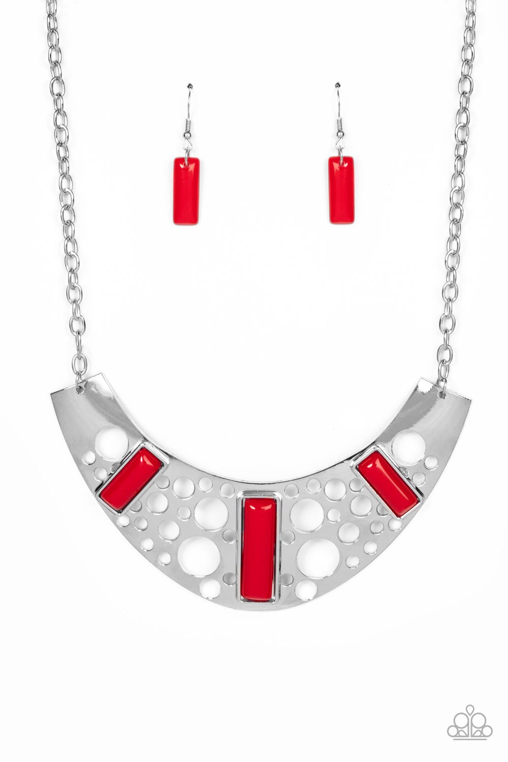 Real Zeal - Red Necklace - Paparazzi Accessories - Alies Bling Bar