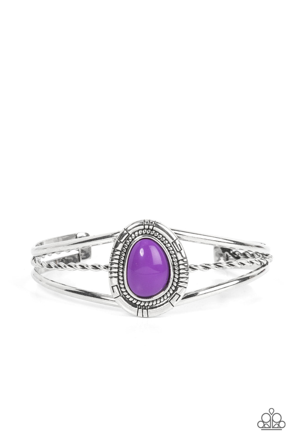 Ethereal Enthusiast - Purple Bracelet - Paparazzi Accessories - Alies Bling Bar