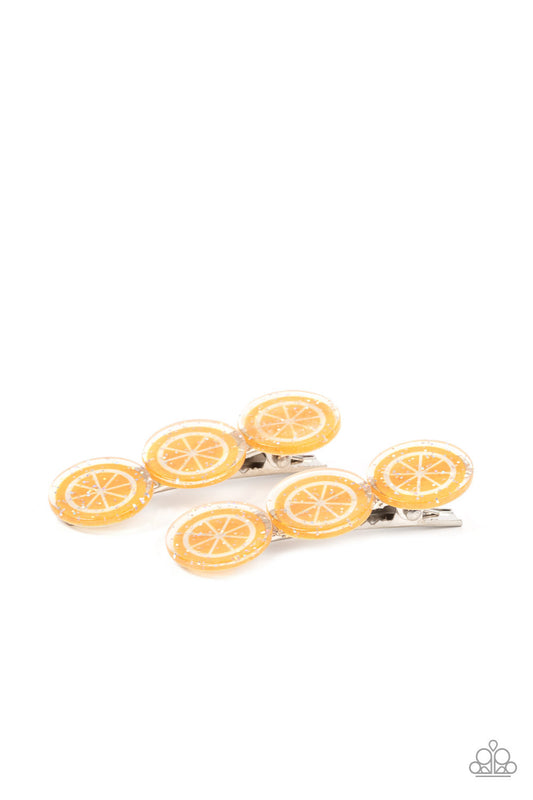 Paparazzi - Charismatically Citrus - Orange Hair Accessory