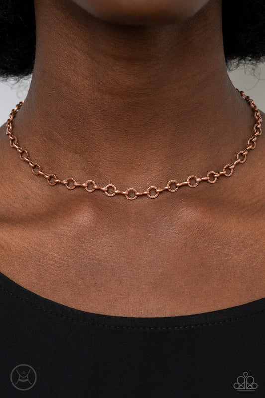 Keepin it Chic - Copper Necklace - Paparazzi Accessories - Alies Bling Bar