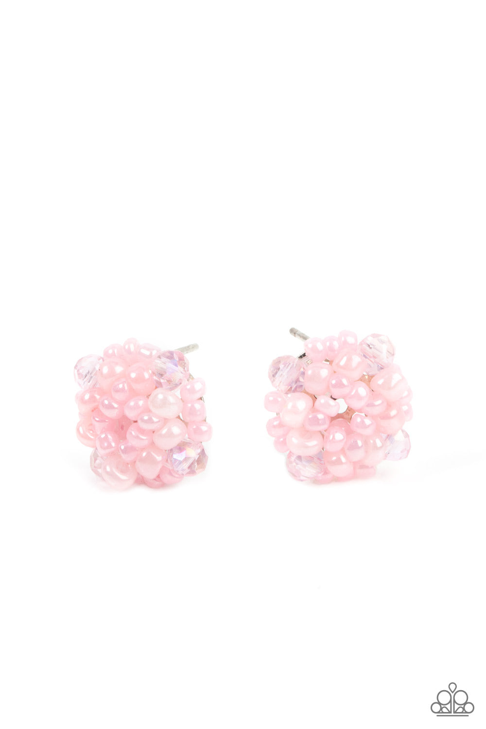Paparazzi - Bunches of Bubbly - Pink Seed Bead Earrings - Alies Bling Bar