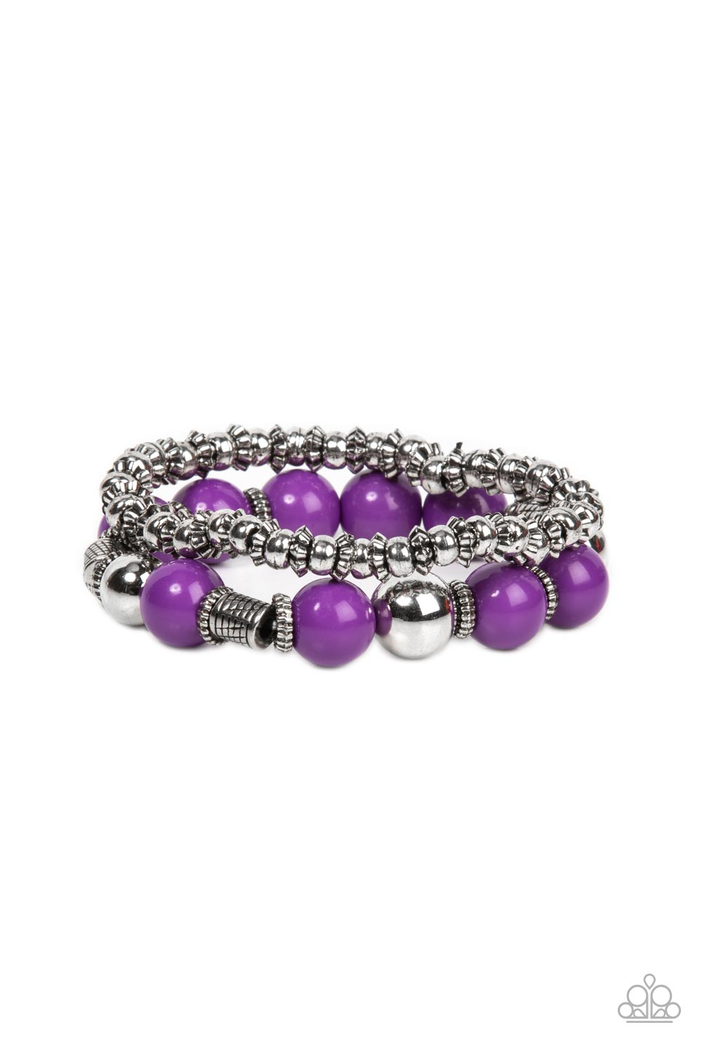 Walk This SWAY - Purple Bracelet - Paparazzi Accessories - Alies Bling Bar