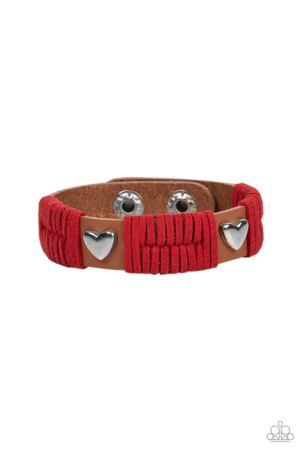 Lusting for Wanderlust - Red Bracelet - Paparazzi Accessories - Alies Bling Bar