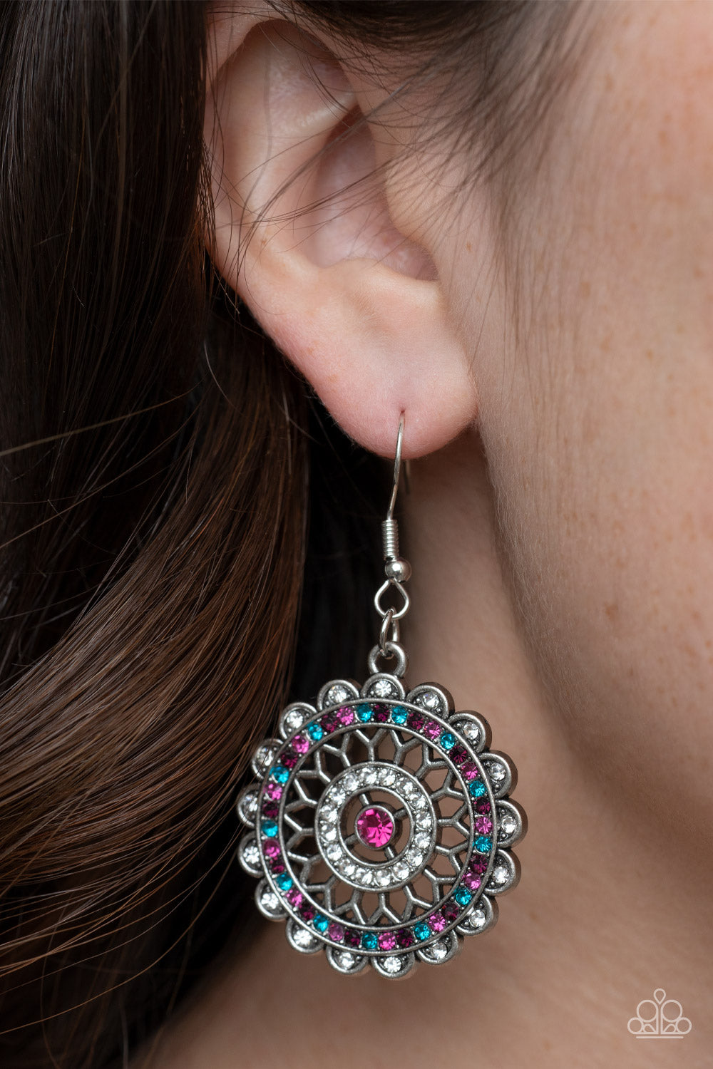 Twinkly Translation - Multi Earrings - Paparazzi Accessories - Alies Bling Bar