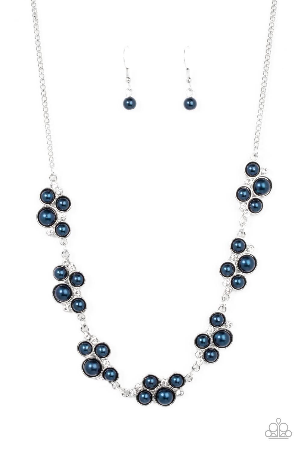 GRACE to the Top - Blue Necklace - Paparazzi Accessories - Alies Bling Bar