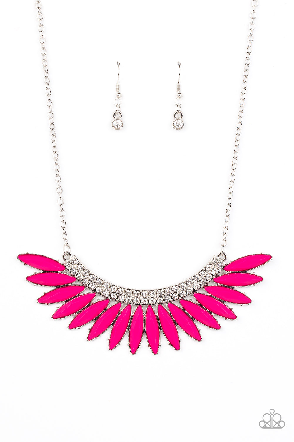 Paparazzi - Flauntable Flamboyance - Pink Necklace - Alies Bling Bar