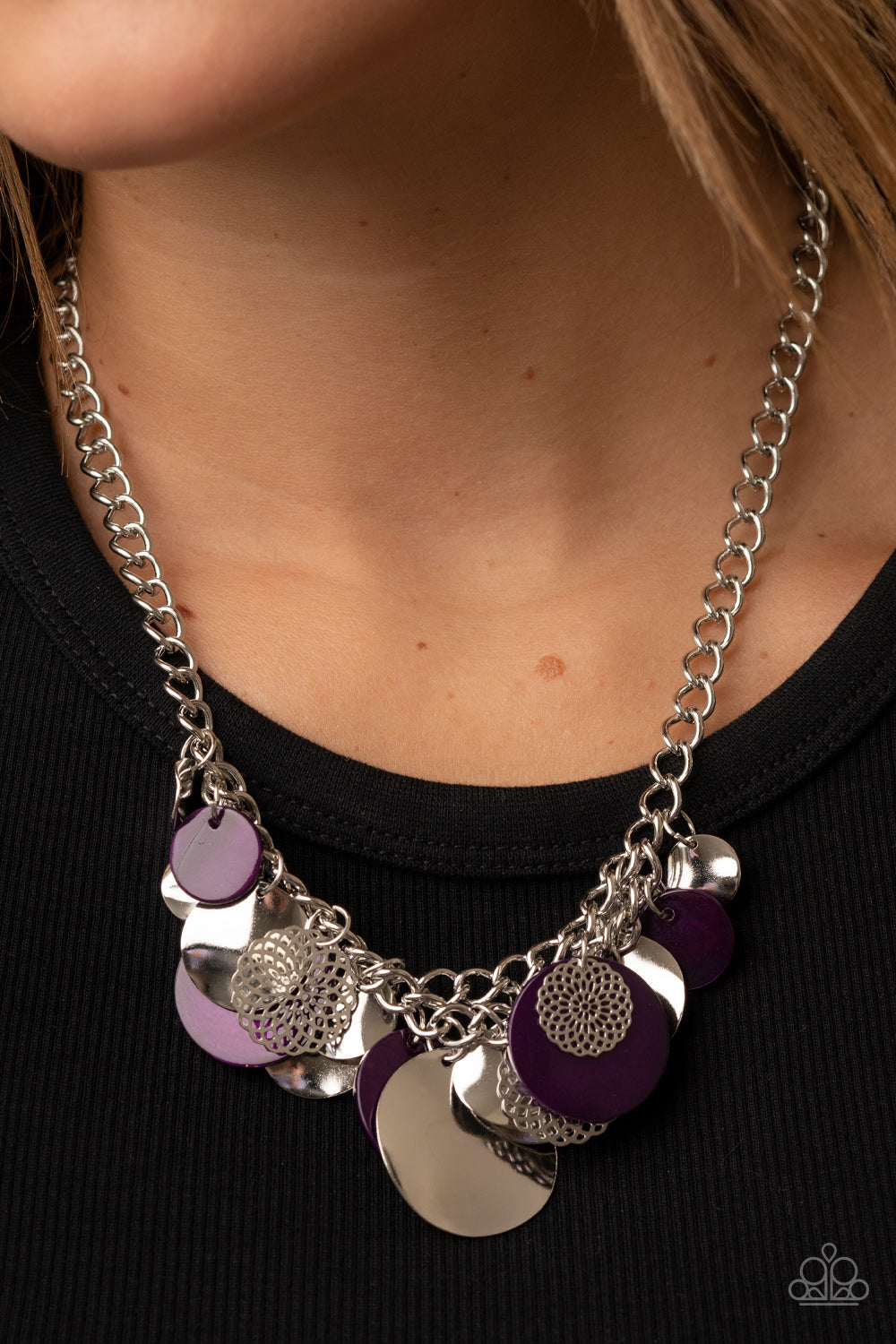 Paparazzi - Oceanic Opera - Purple Necklace - Alies Bling Bar