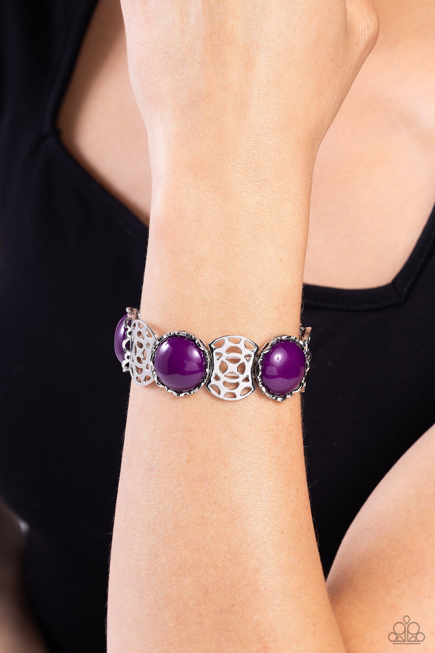 Ethereal Excursion - Purple Bracelet - Paparazzi Accessories - Alies Bling Bar