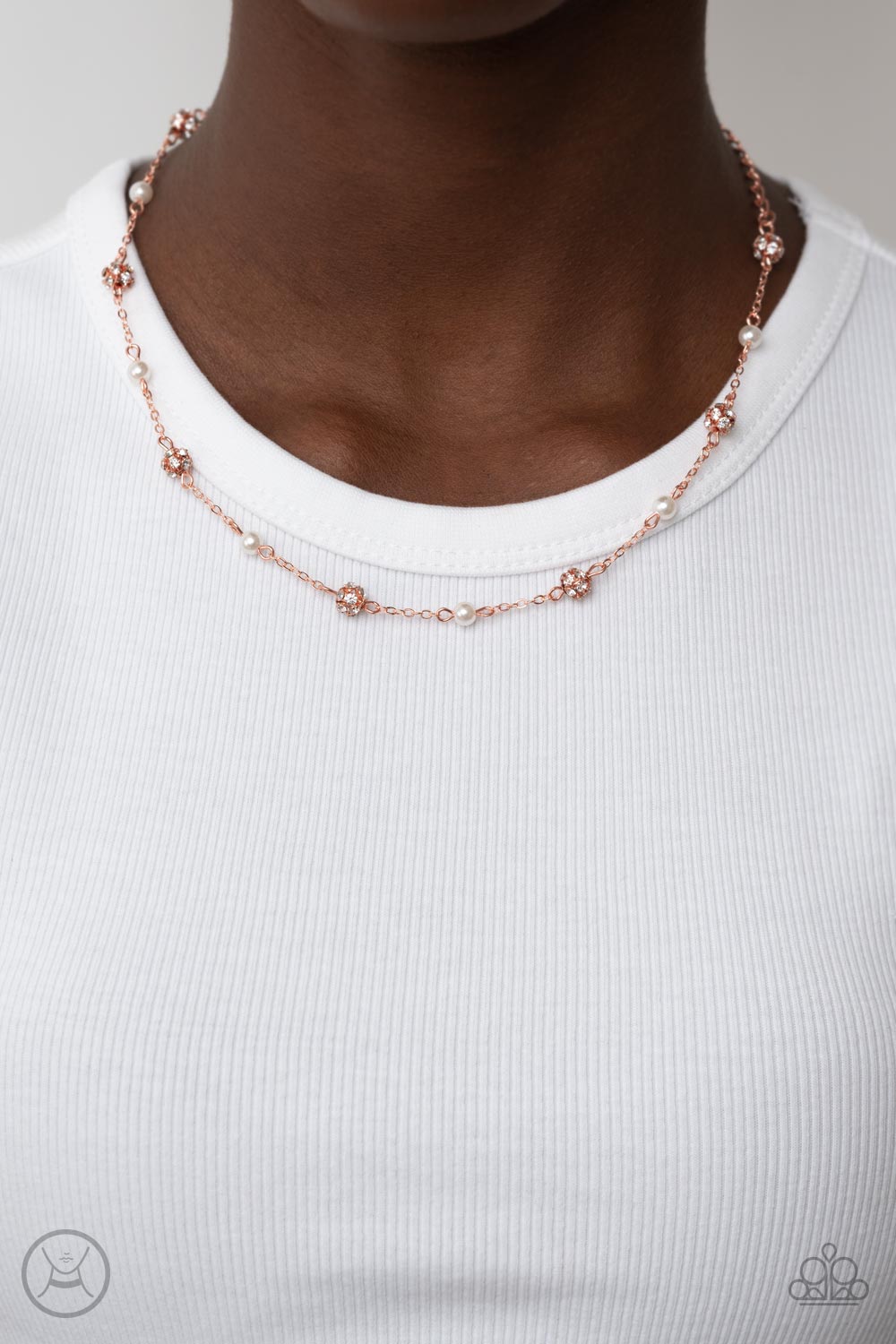 Rumored Romance - Copper Necklace - Paparazzi Accessories - Alies Bling Bar