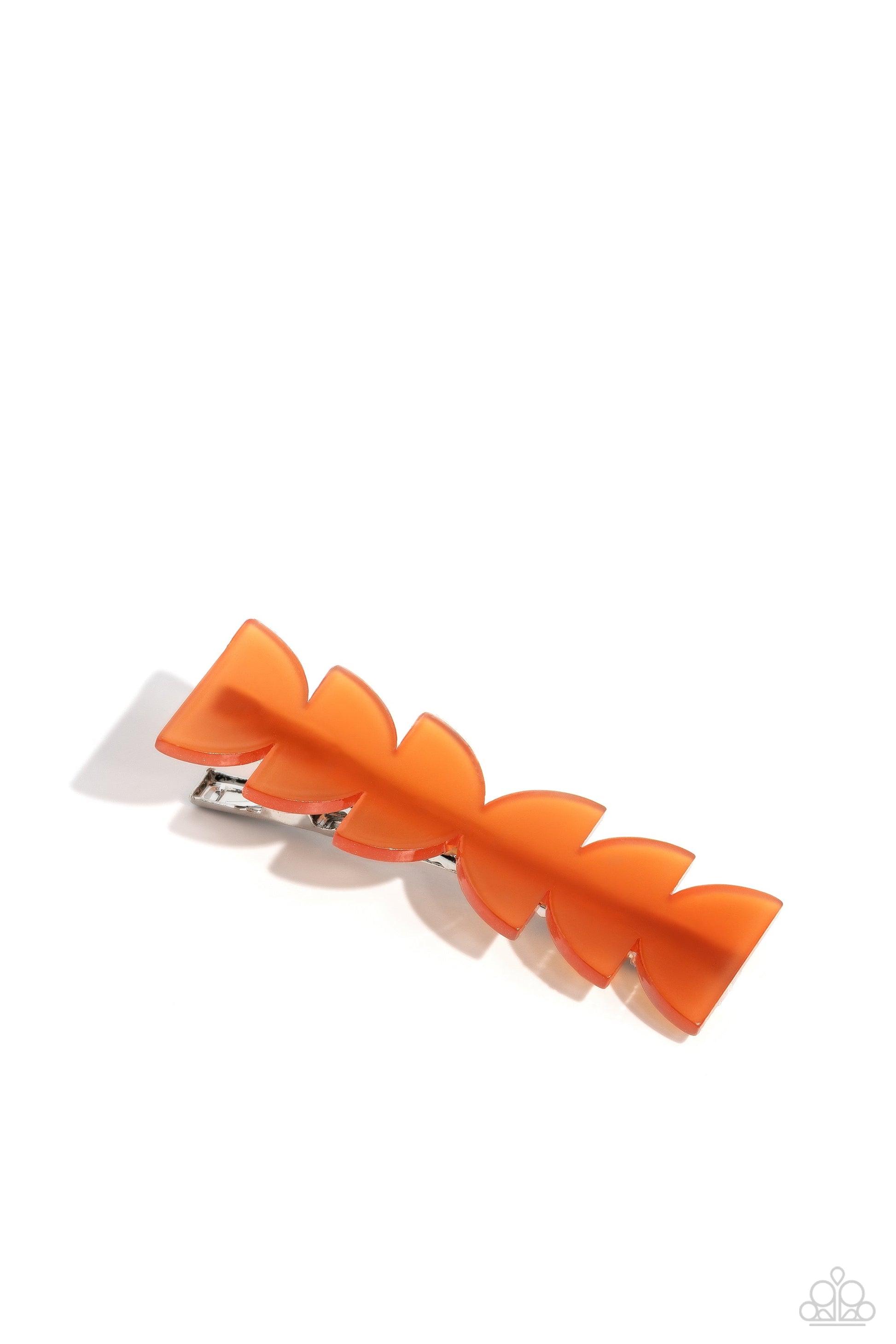 Nothing Phases Me - Orange Hair Clip - Paparazzi Accessories - Alies Bling Bar