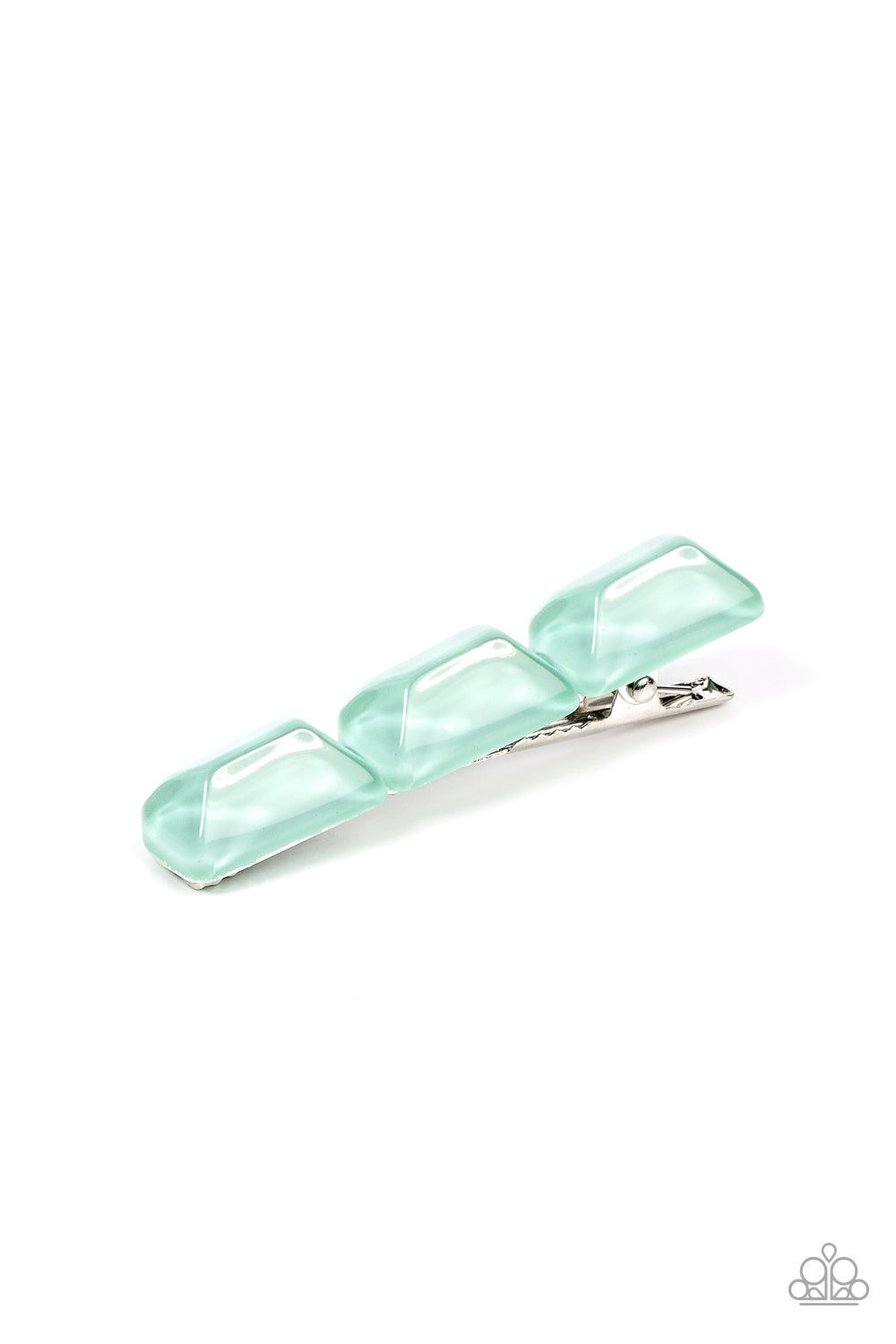 Gemstone Glimmer - Green Hairclip - Paparazzi Accessories - Alies Bling Bar