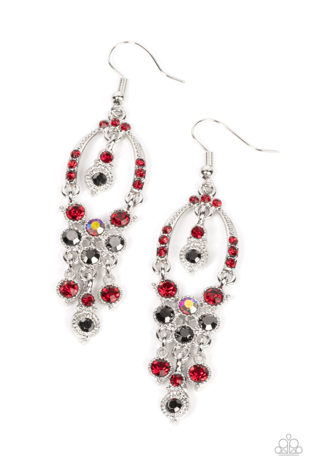 Paparazzi - Sophisticated Starlet - Red Earrings - Alies Bling Bar