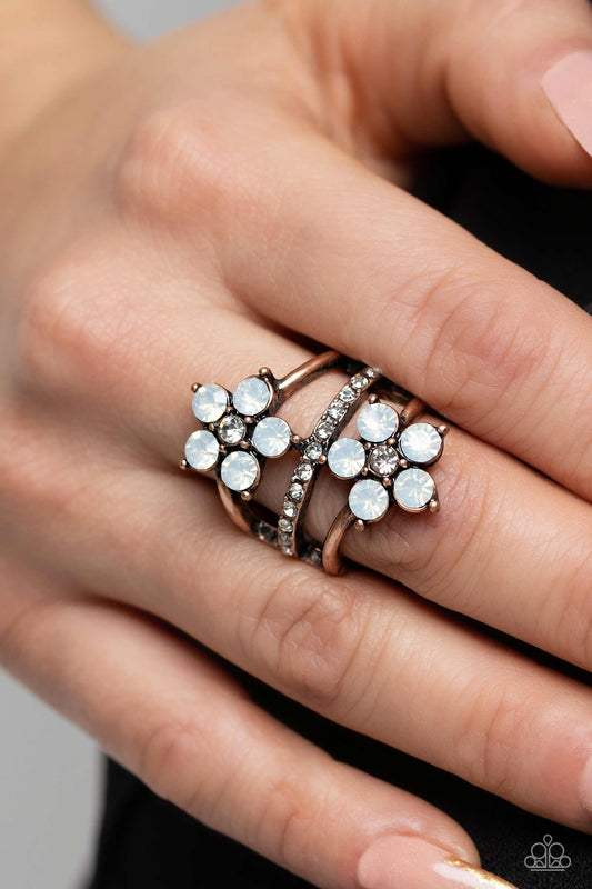 Precious Petals - Copper Ring - Paparazzi Accessories - Alies Bling Bar