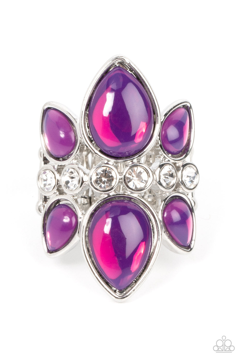 TRIO Tinto - Purple Ring -Paparazzi Accessories - Alies Bling Bar