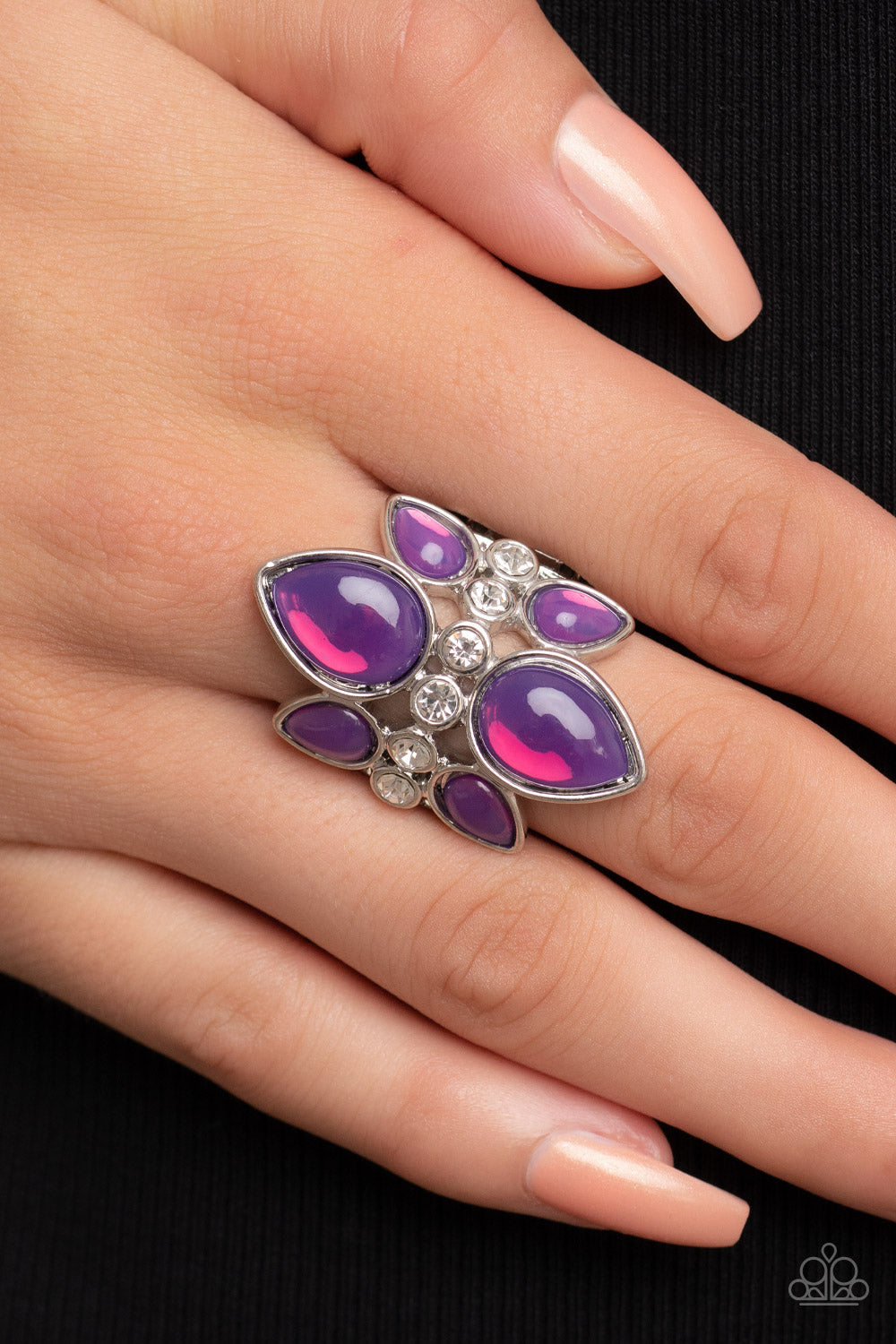 TRIO Tinto - Purple Ring -Paparazzi Accessories - Alies Bling Bar