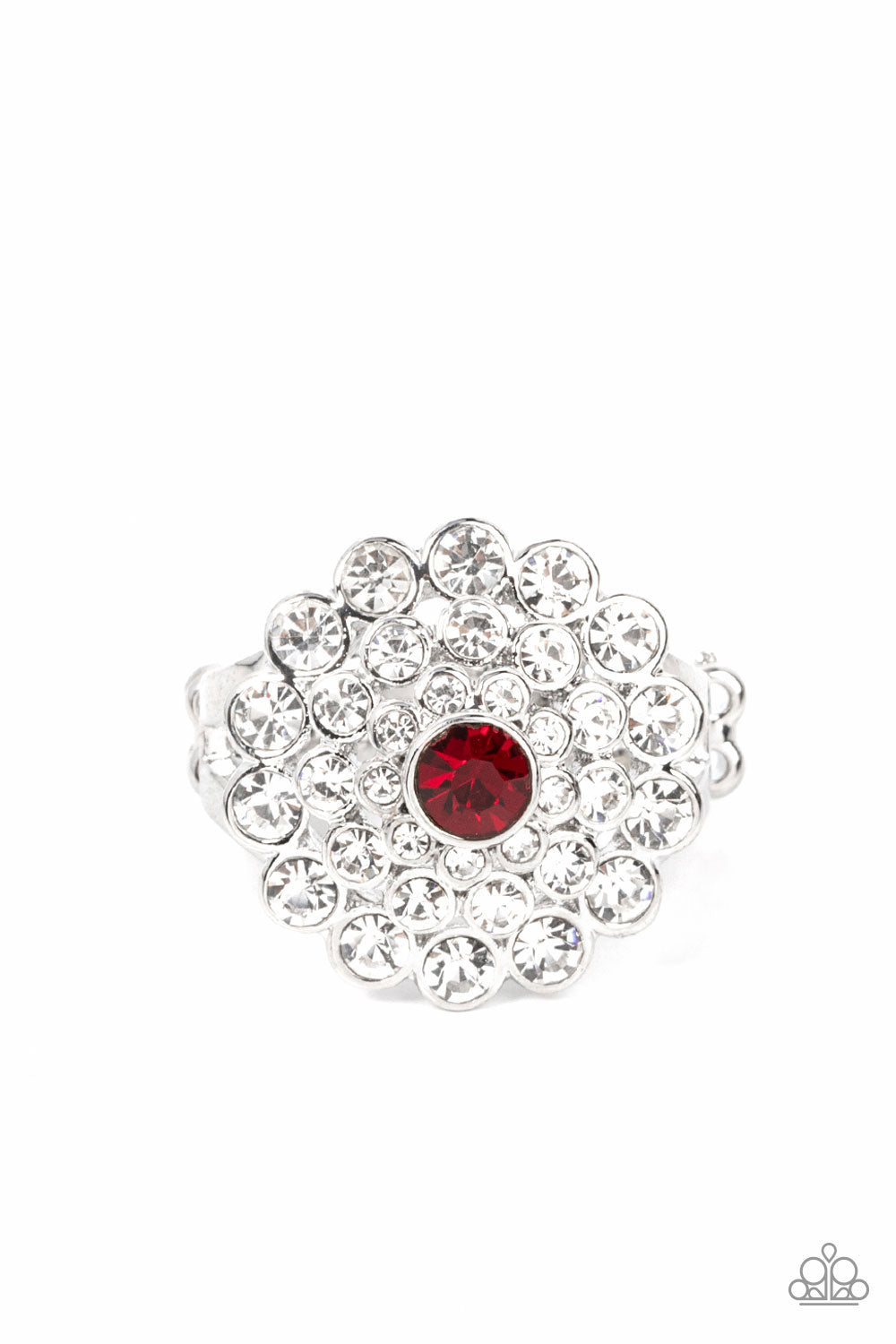 Effervescent Crescendo - Red Ring - Paparazzi Accessories - Alies Bling Bar