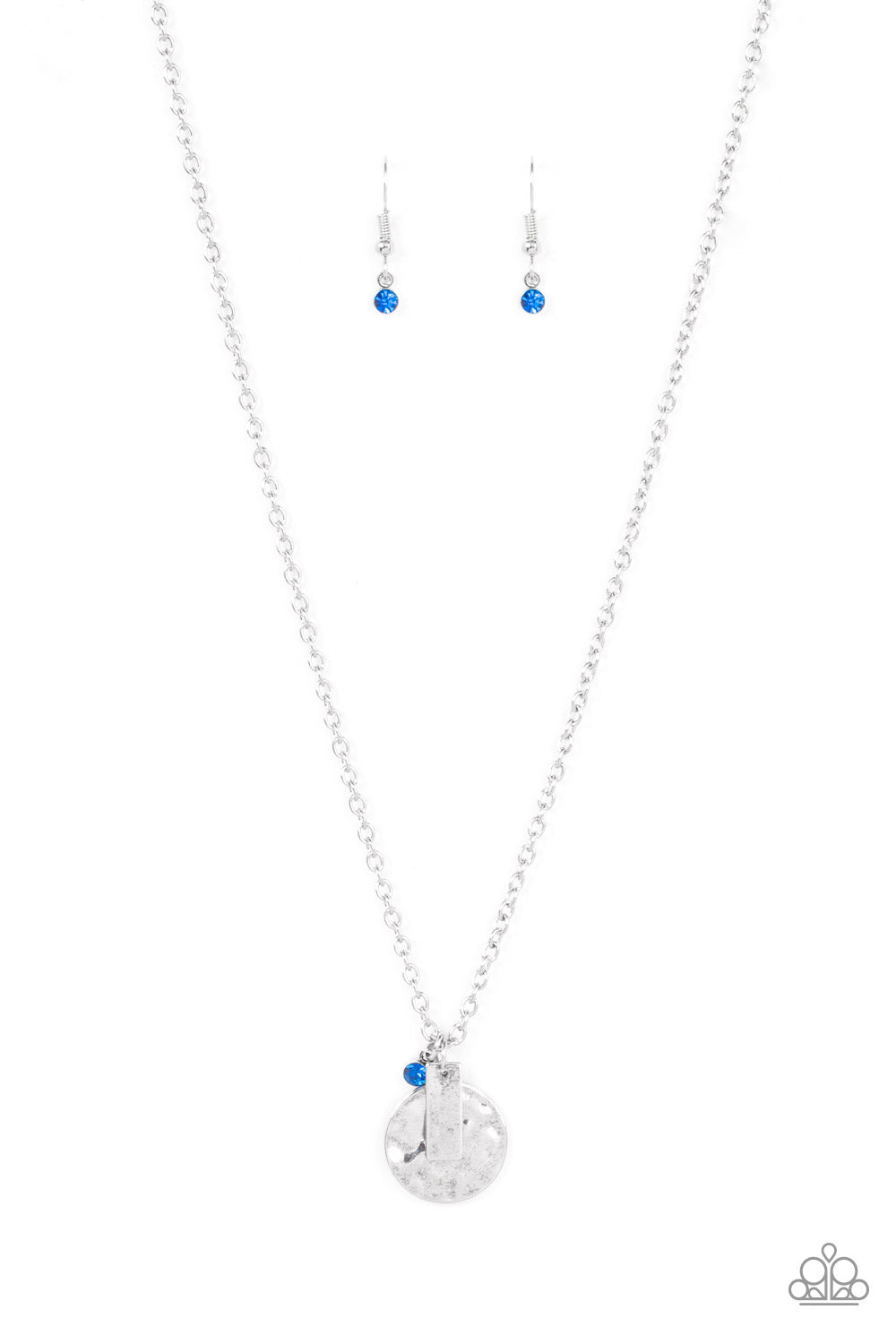 Minimal EFFORTLESS - Blue Necklace - Paparazzi Accessories - Alies Bling Bar