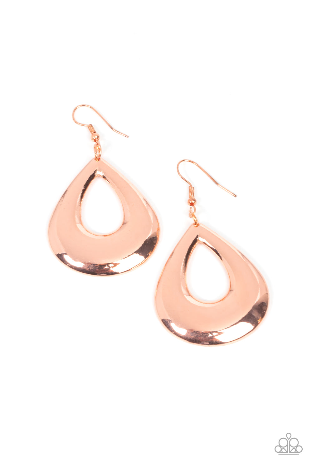 Laid-Back Leisure - Copper Earrings - Paparazzi Accessories - Alies Bling Bar