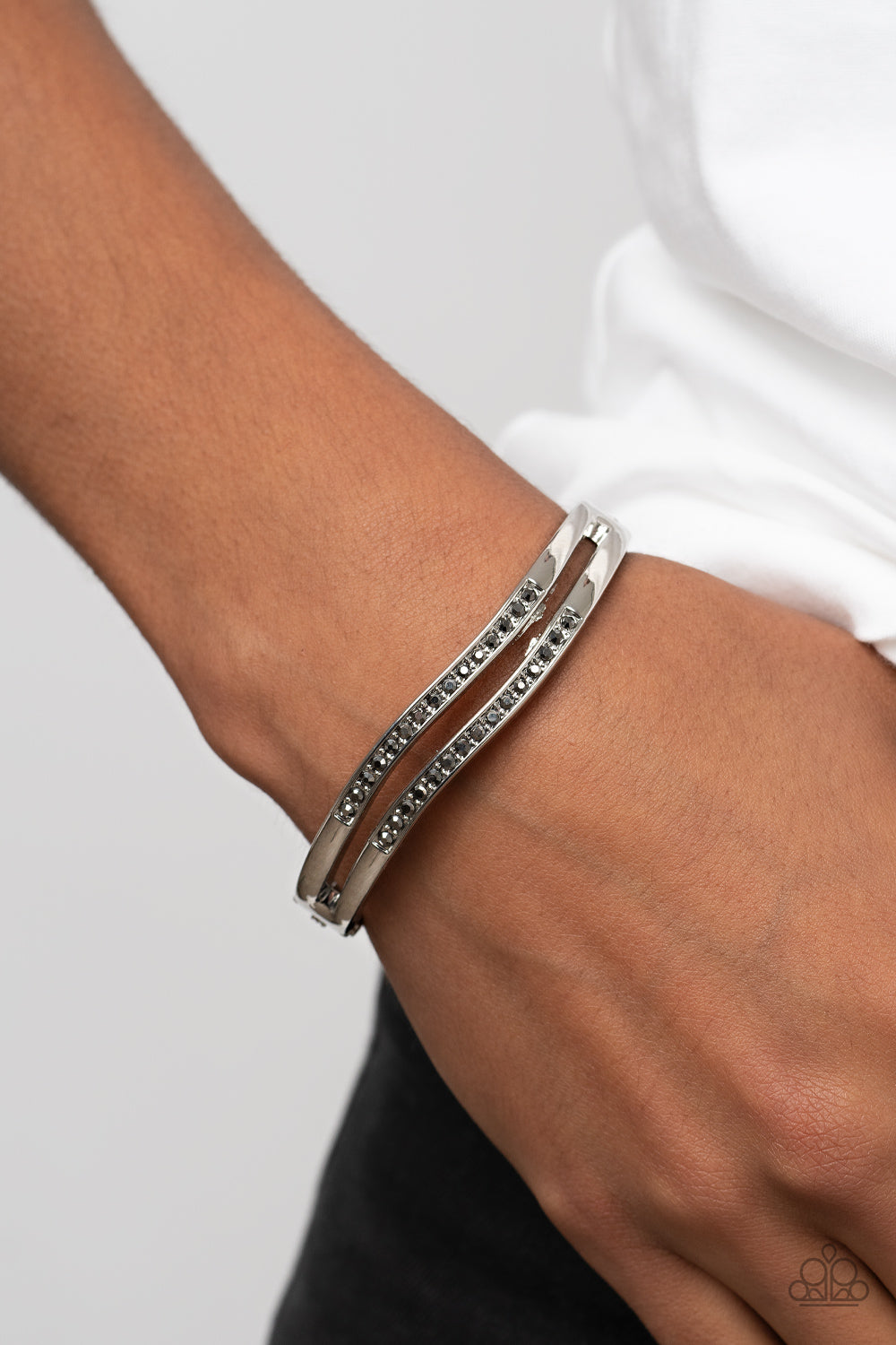 Paparazzi - Gen Z Glamour - Silver Bracelet - Alies Bling Bar