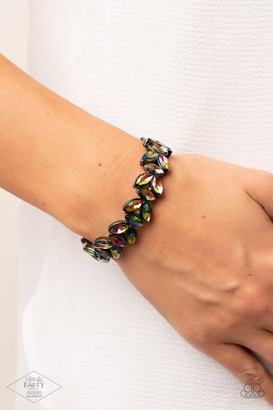 Paparazzi - Gilded Gardens - OIL Spill Bracelet -Pink Diamond Exclusive - Alies Bling Bar