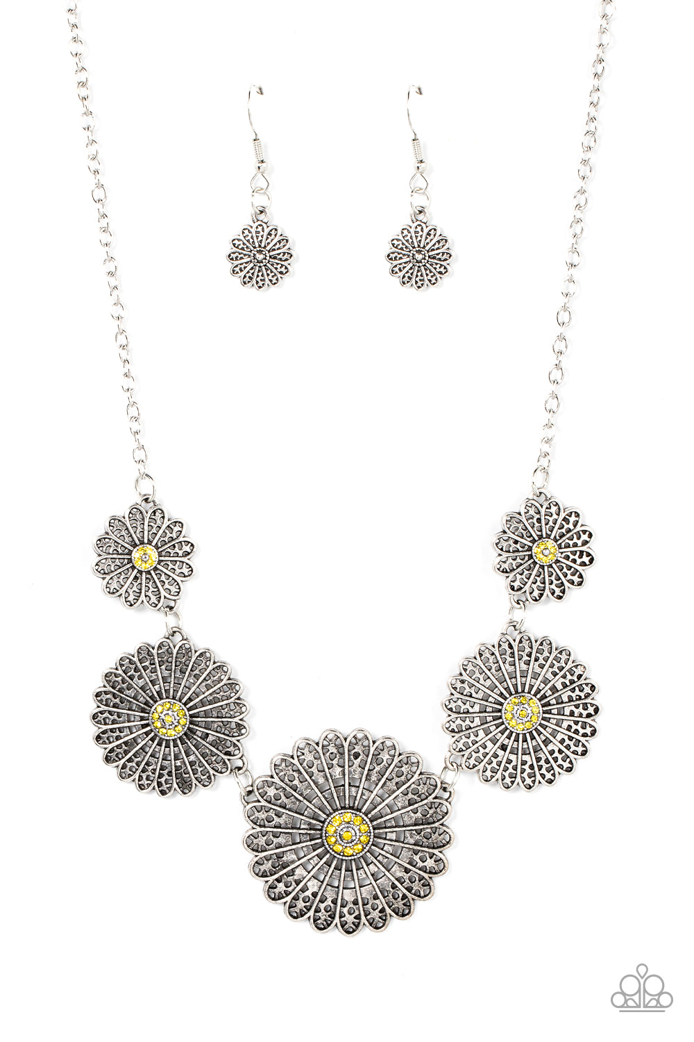 Paparazzi - Marigold Meadows - Yellow Necklace - Alies Bling Bar