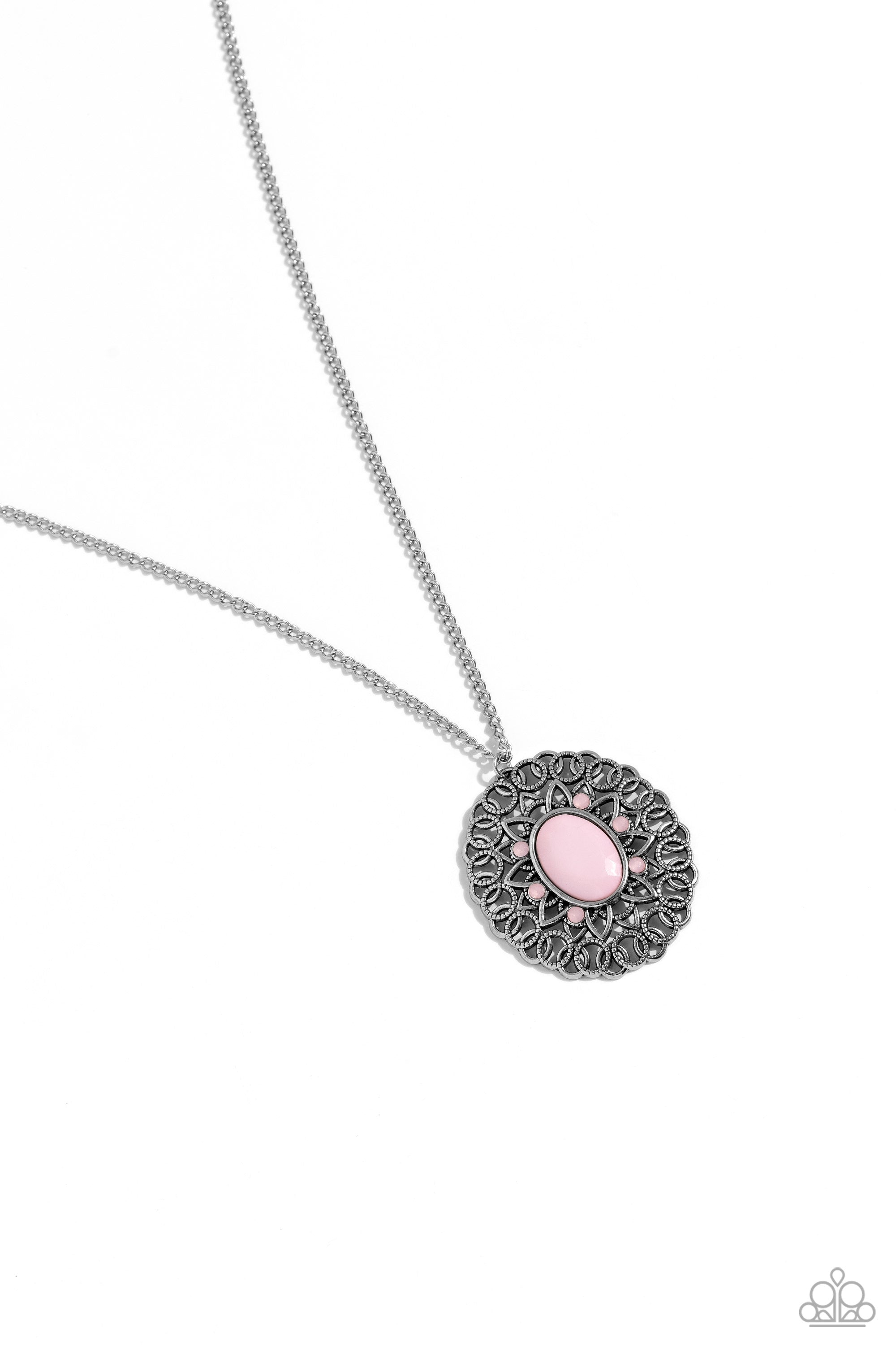 Paparazzi pink moonstone on sale necklace