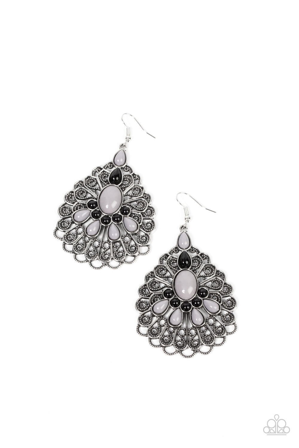 Paparazzi - Peacock Prance - Silver Earrings - Alies Bling Bar