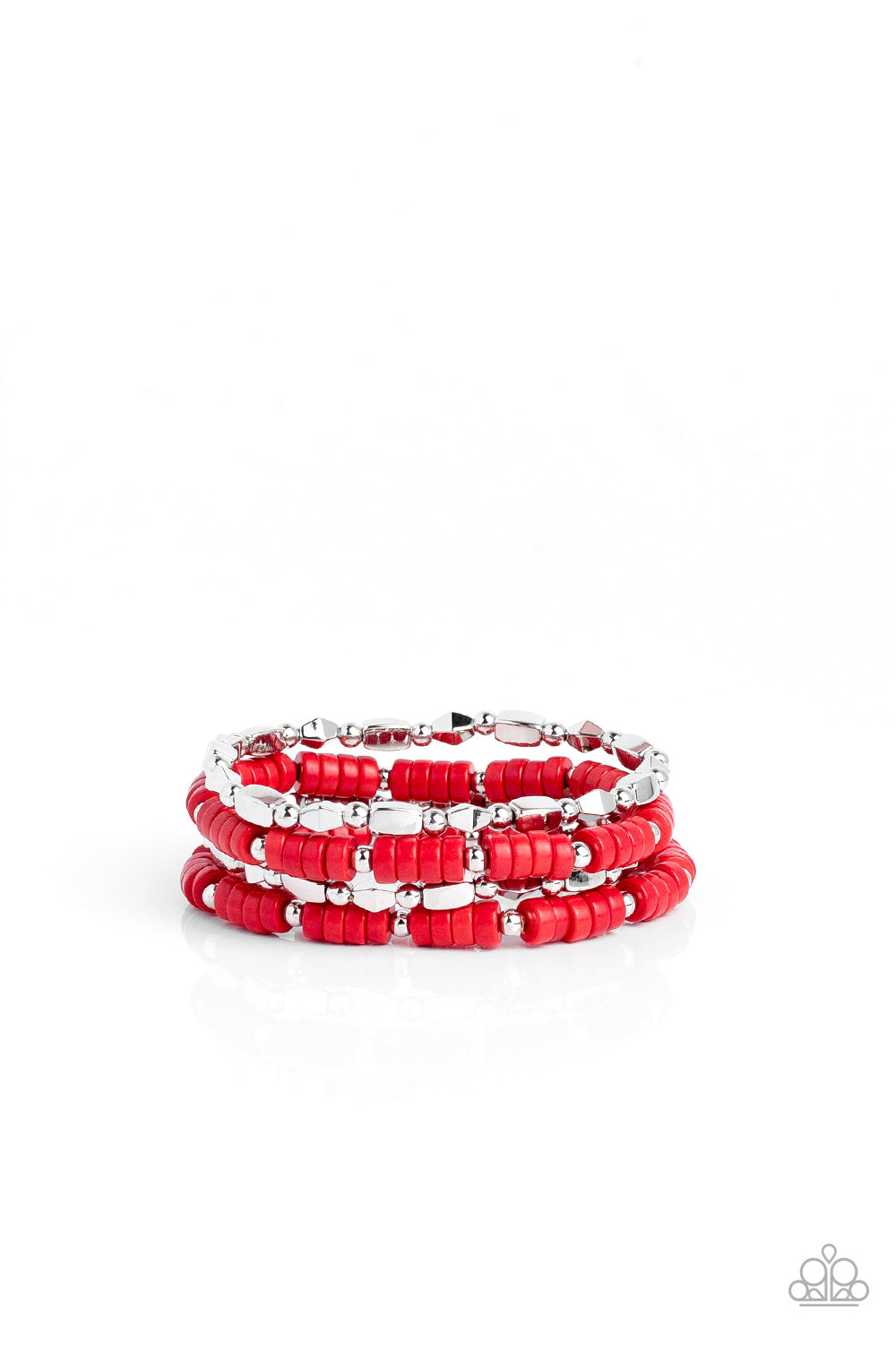 Anasazi Apothecary - Red Bracelet -Paparazzi Accessories - Alies Bling Bar