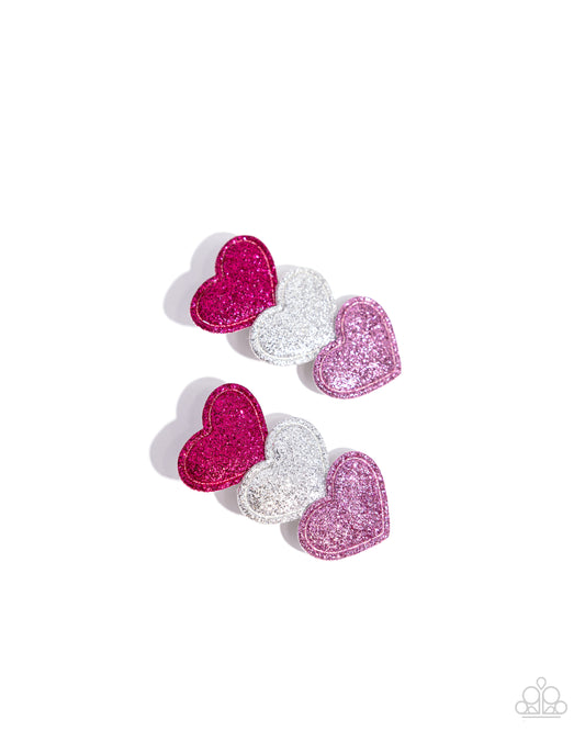 Love at First SPARKLE - Multi Hair Clips - Paparazzi Accessories - Alies Bling Bar