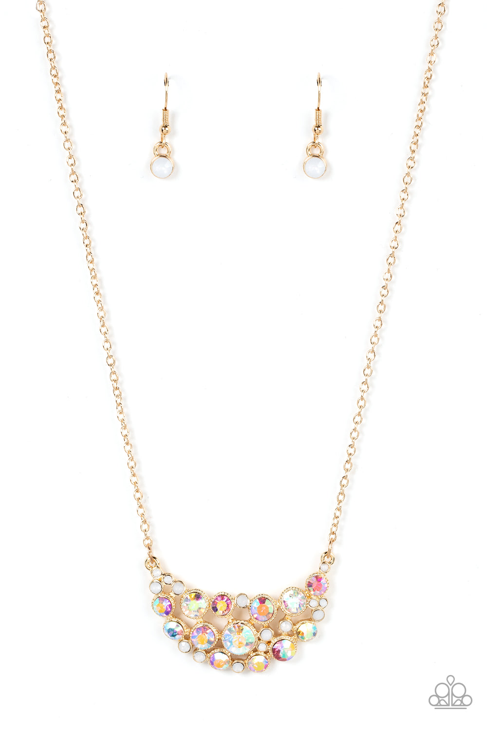 Effervescently Divine - Gold Necklace - Paparazzi Accessories - Alies Bling Bar