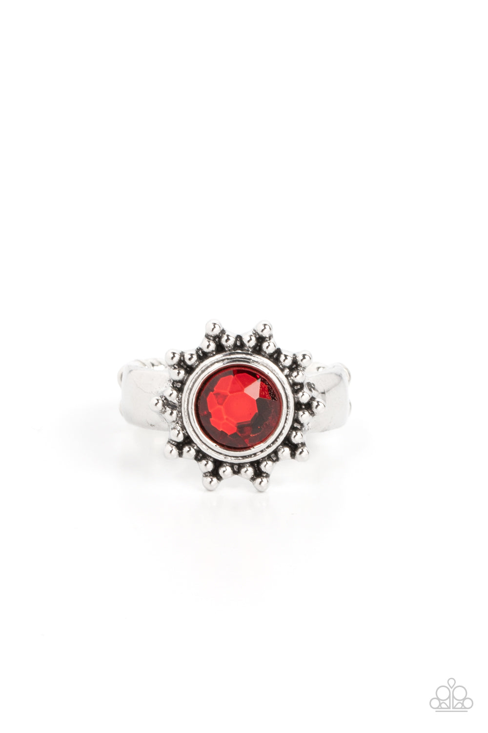 Expect Sunshine and REIGN - Red Ring - Paparazzi Accessories - Alies Bling Bar