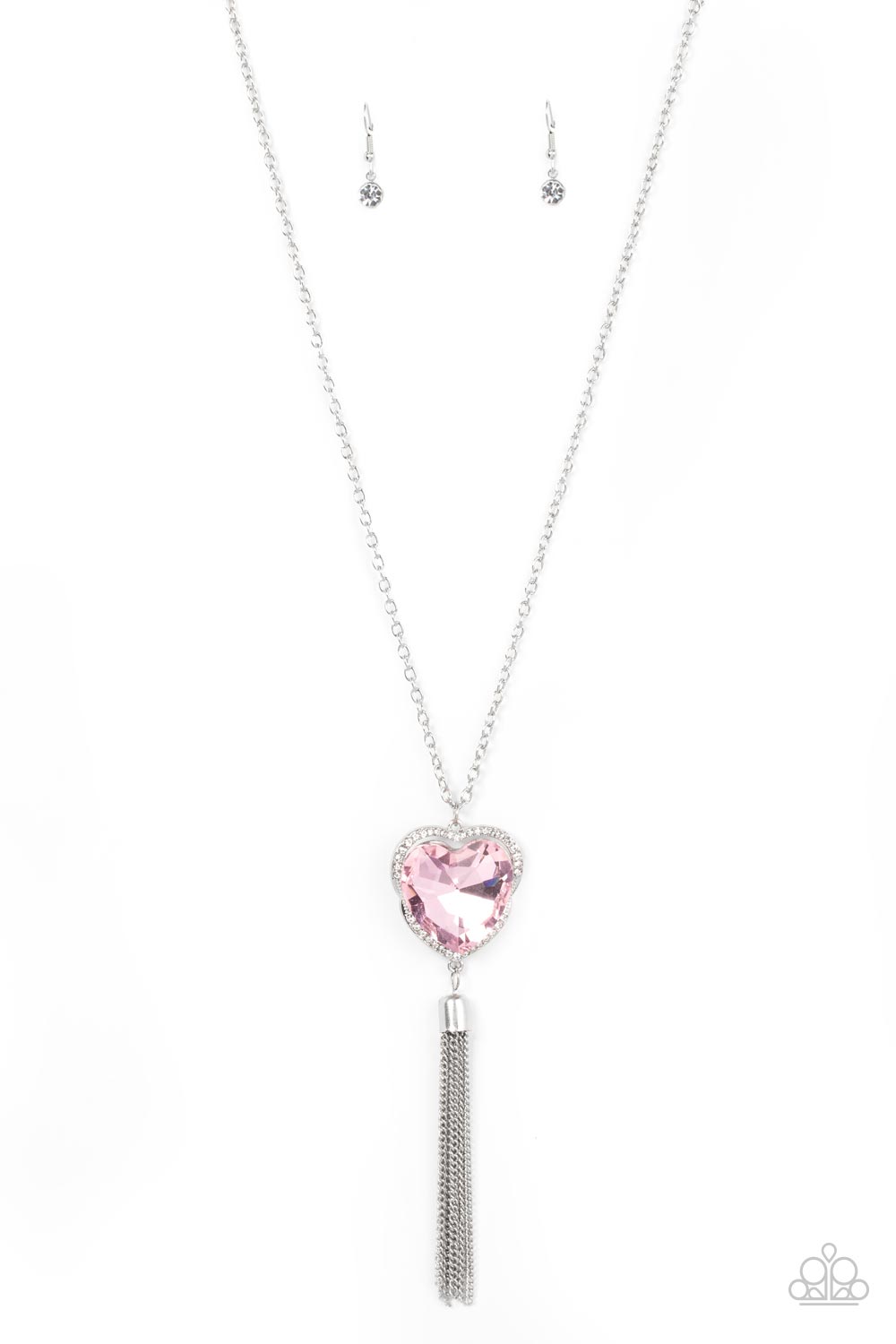 Paparazzi - Finding My Forever - Pink Heart Necklace - Alies Bling Bar