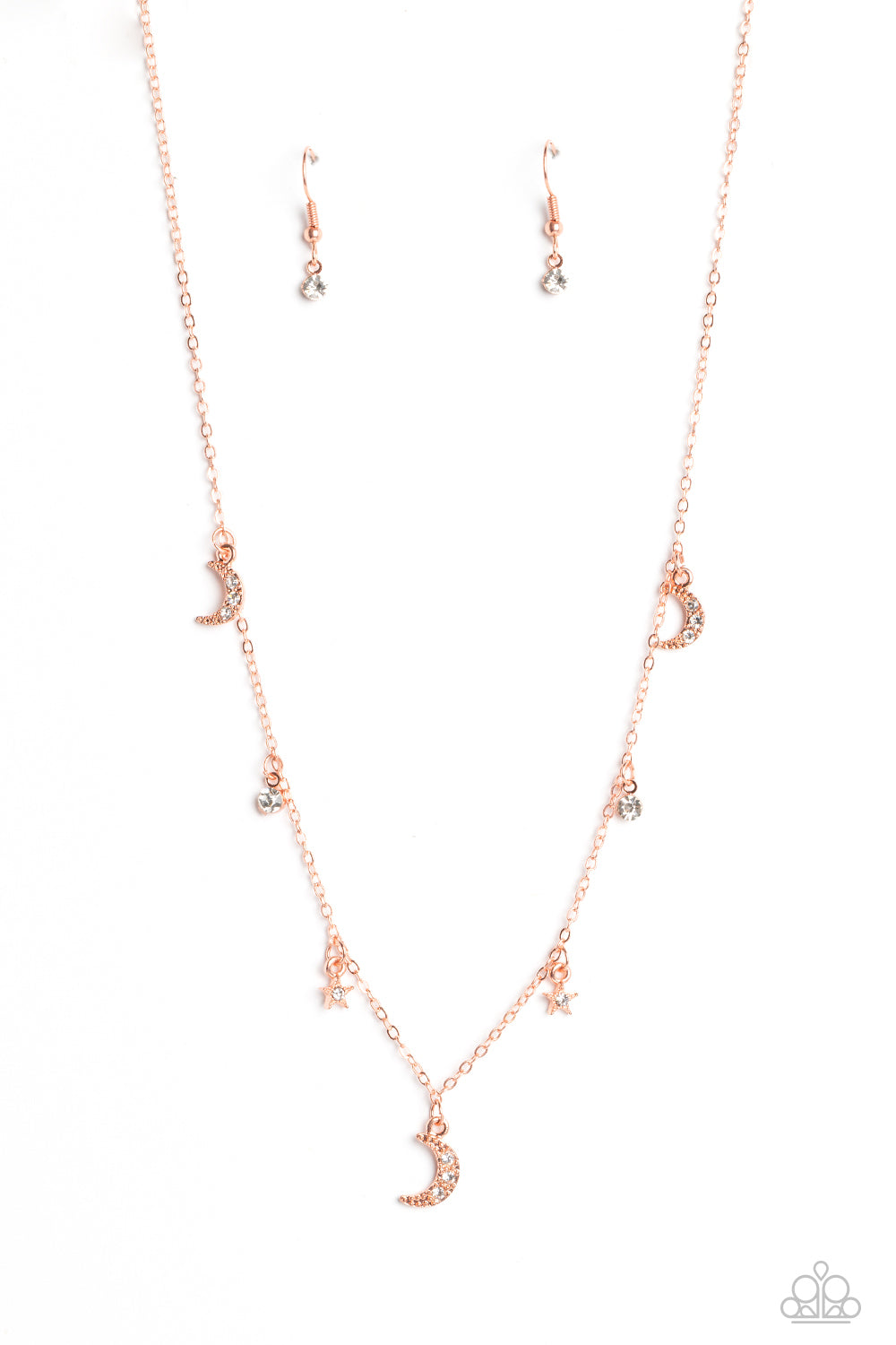 Lunar Lagoon - Copper Necklace - Paparazzi Accessories - Alies Bling Bar