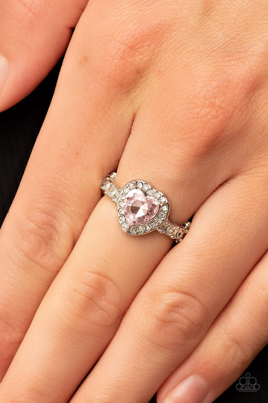 Paparazzi - Romantic Reputation - Pink Heart Ring - Alies Bling Bar