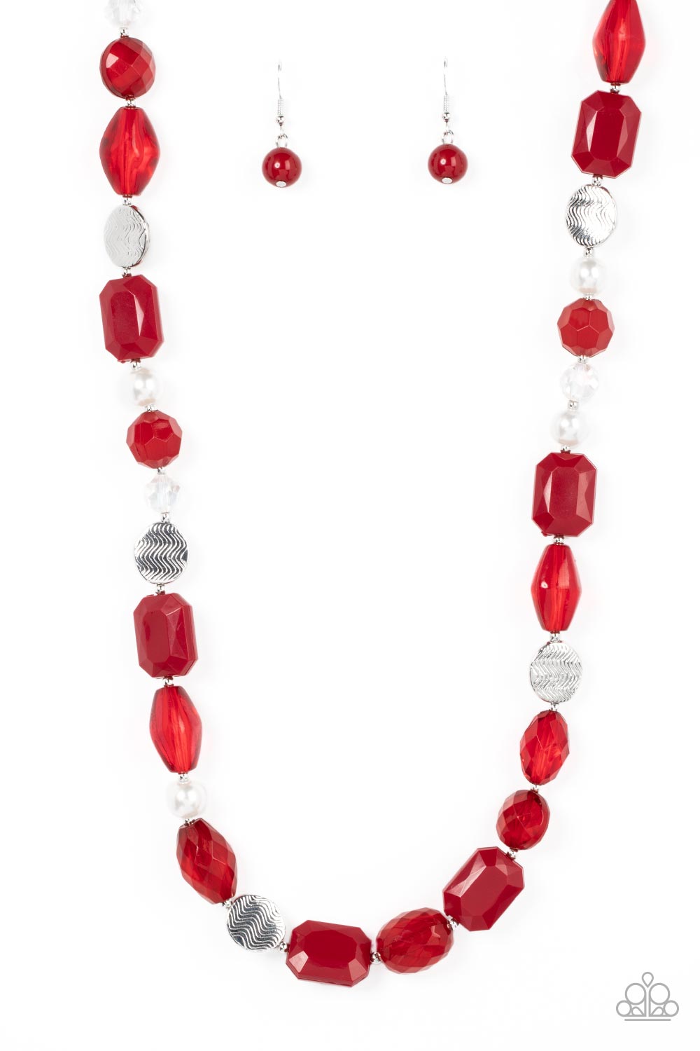 Nautical Sunset - Red Necklace - Paparazzi Accessories - Alies Bling Bar