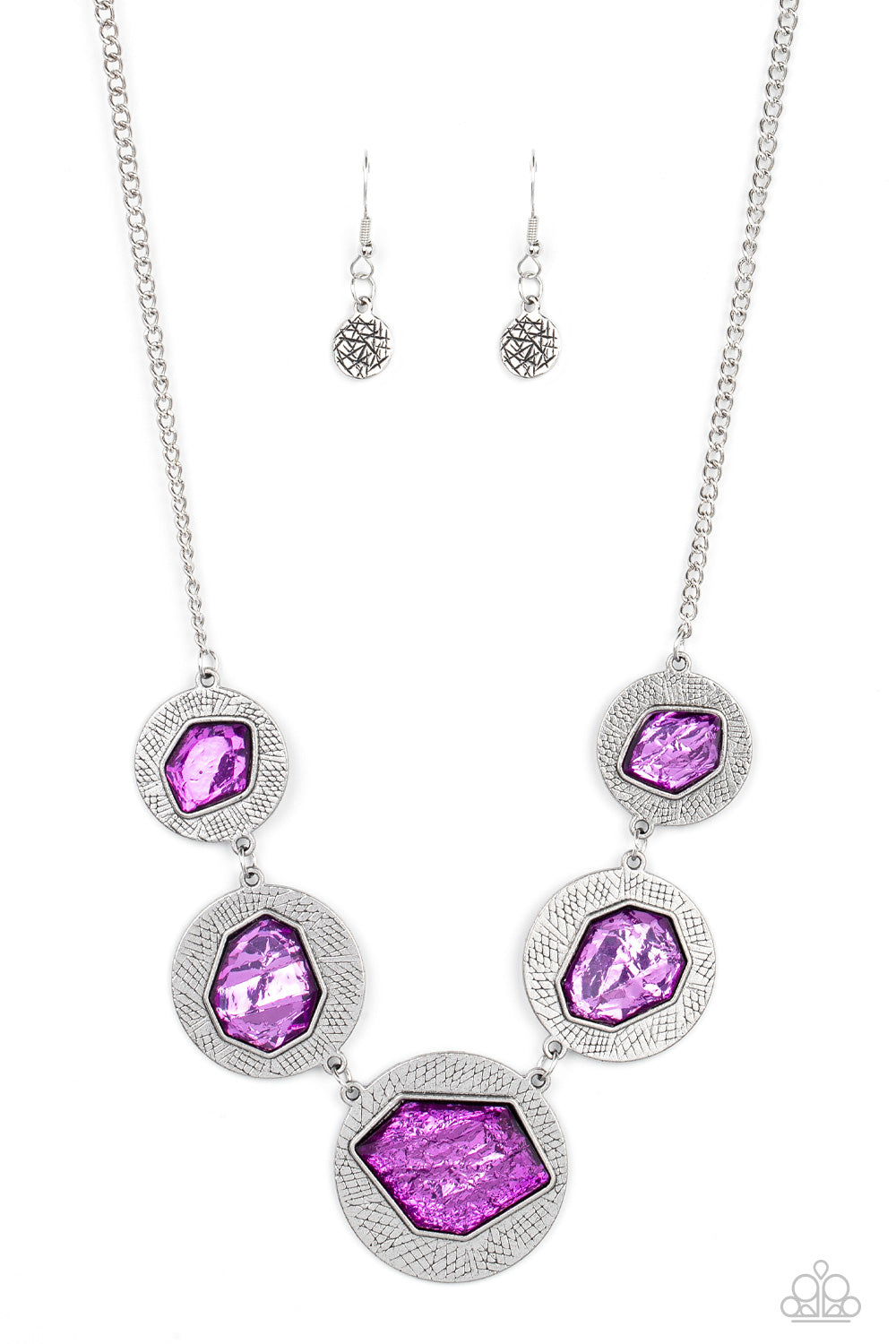 Raw Charisma - Purple Necklace - Paparazzi Accessories - Alies Bling Bar