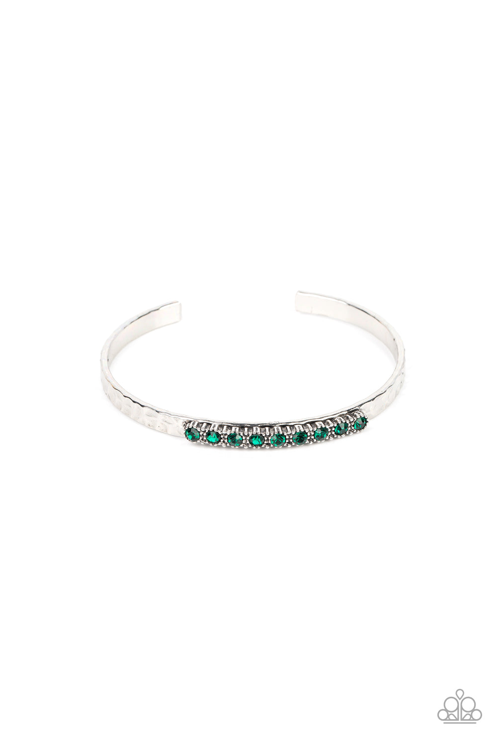 Gives Me the SHIMMERS - Green Bracelet - Paparazzi Accessories - Alies Bling Bar