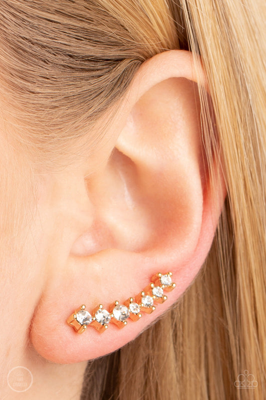 PRISMATIC and Proper - Gold Earrings - Paparazzi Accessories - Alies Bling Bar