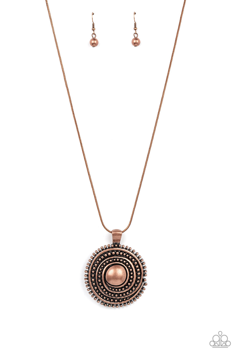 Paparazzi - Solar Swirl - Copper  Necklace - Alies Bling Bar