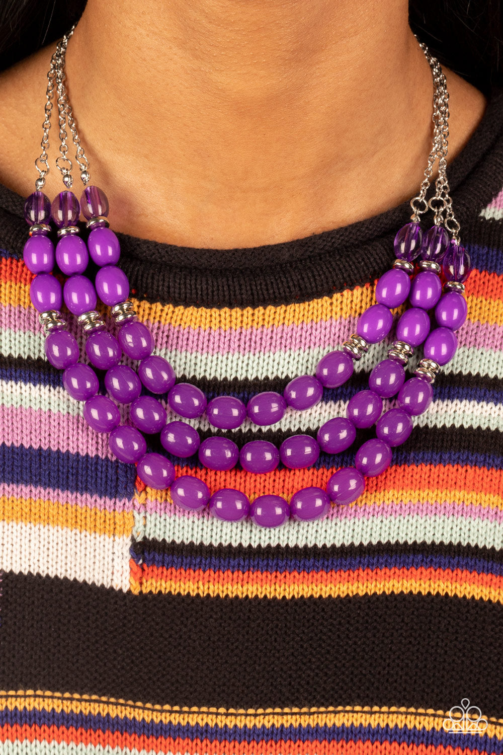 Paparazzi - Coastal Cruise - Purple Necklace - Alies Bling Bar